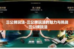 三公牌玩法-三公牌玩法的魅力与挑战-三公牌玩法