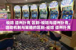 梭哈 德州扑克 区别-梭哈与德州扑克，游戏机制与策略的区别-梭哈 德州扑克 区别